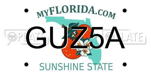 GUZ5A Florida License Plate