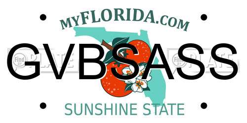 GVBSASS Florida License Plate
