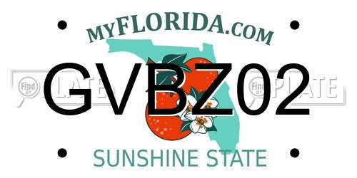 GVBZ02 Florida License Plate