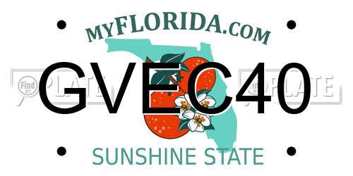GVEC40 Florida License Plate