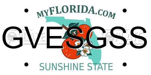GVESGSS Florida License Plate