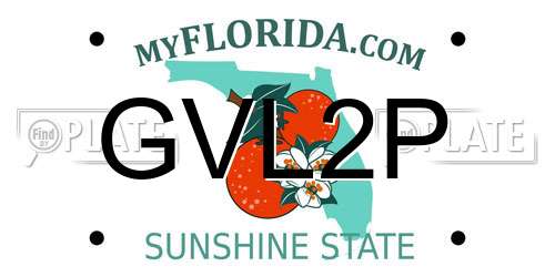 GVL2P Florida License Plate