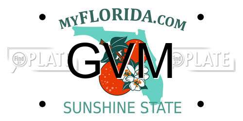 GVM Florida License Plate