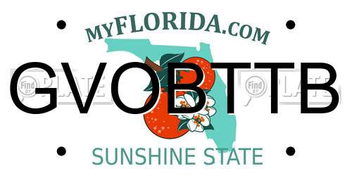 GVOBTTB Florida License Plate