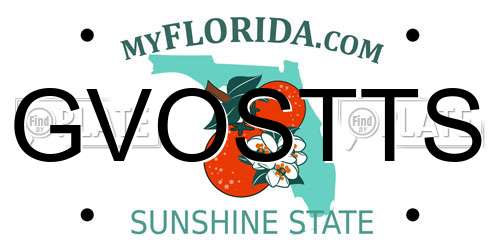 GVOSTTS Florida License Plate