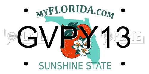 GVPY13 Florida License Plate