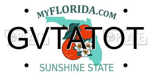 GVTATOT Florida License Plate