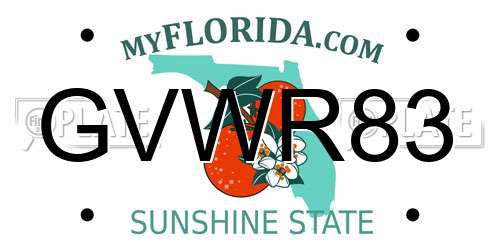 GVWR83 Florida License Plate