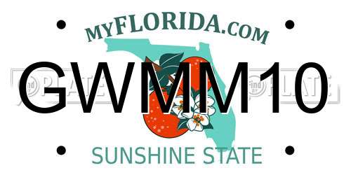 GWMM10 Florida License Plate