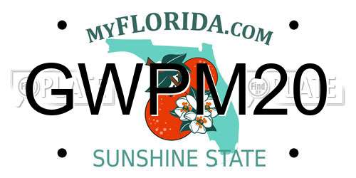 GWPM20 Florida License Plate