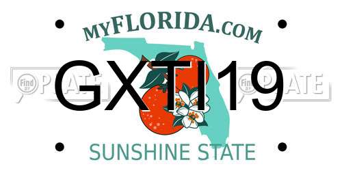 GXTI19 Florida License Plate