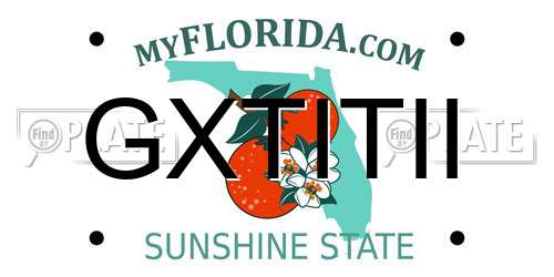 GXTITII Florida License Plate