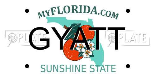 GYATT Florida License Plate