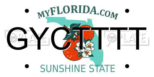 GYCTTTT Florida License Plate