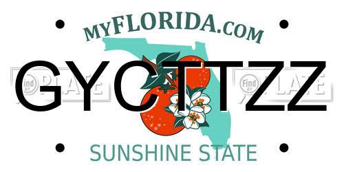 GYCTTZZ Florida License Plate