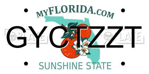 GYCTZZT Florida License Plate