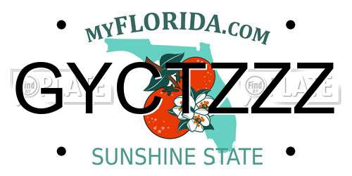 GYCTZZZ Florida License Plate