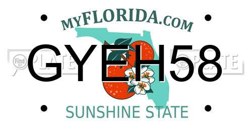 GYEH58 Florida License Plate