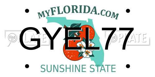 GYEL77 Florida License Plate
