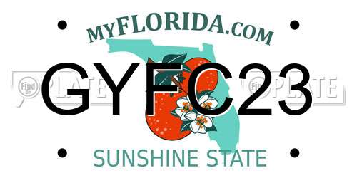 GYFC23 Florida License Plate