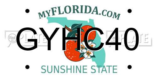 GYHC40 Florida License Plate