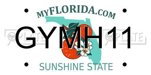 GYMH11 Florida License Plate