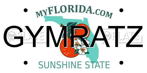 GYMRATZ Florida License Plate
