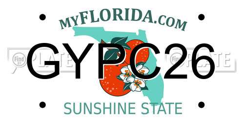 GYPC26 Florida License Plate
