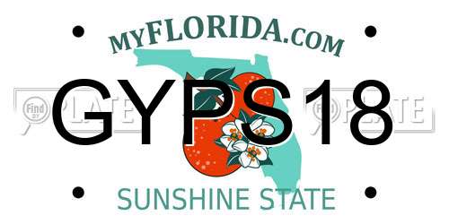 GYPS18 Florida License Plate