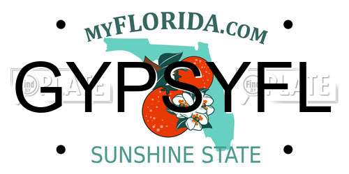 GYPSYFL Florida License Plate