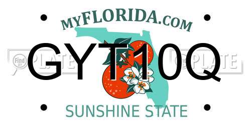 GYT10Q Florida License Plate