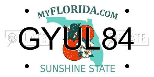 GYUL84 Florida License Plate