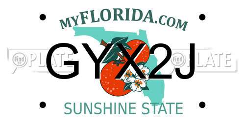 GYX2J Florida License Plate