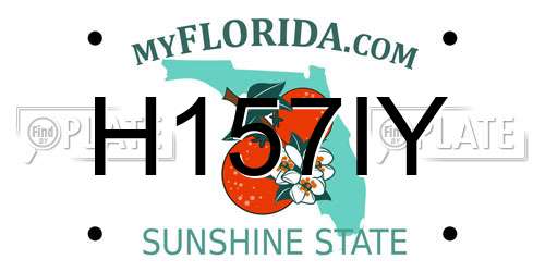 H157IY Florida License Plate