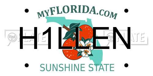 H1LLEN Florida License Plate