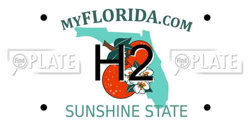 H2 Florida License Plate