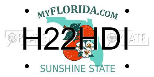 H22HDI Florida License Plate