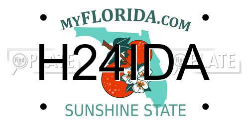 H24IDA Florida License Plate