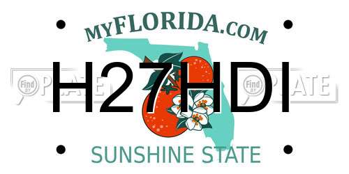 H27HDI Florida License Plate