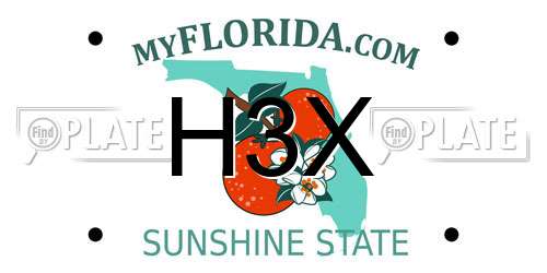 H3X Florida License Plate