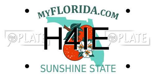 H4IE Florida License Plate