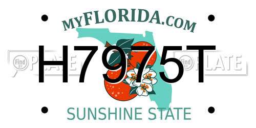H7975T Florida License Plate