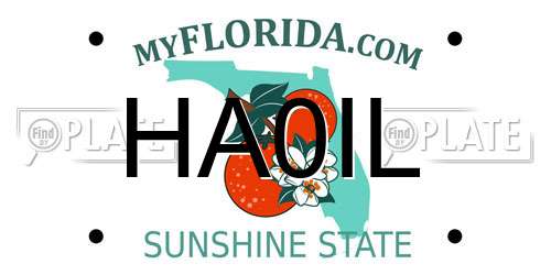 HA0IL Florida License Plate