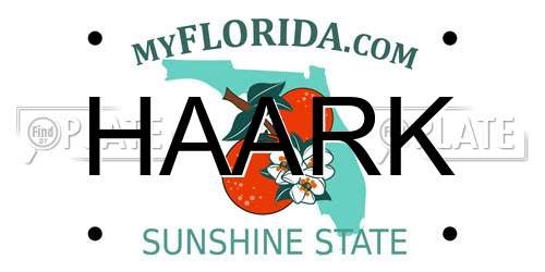 HAARK Florida License Plate
