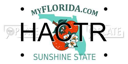 HACTR Florida License Plate