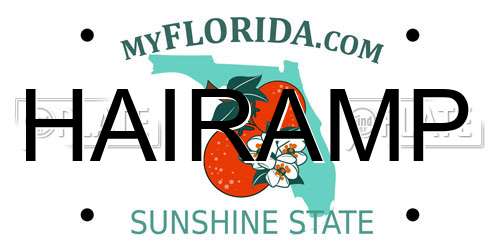 HAIRAMP Florida License Plate