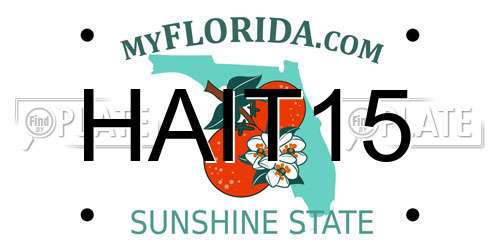 HAIT15 Florida License Plate