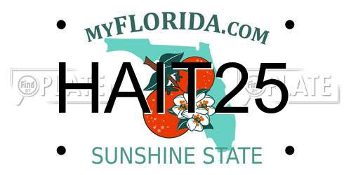 HAIT25 Florida License Plate