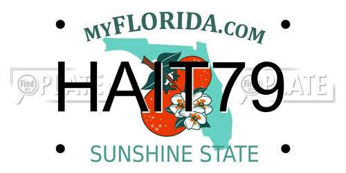 HAIT79 Florida License Plate