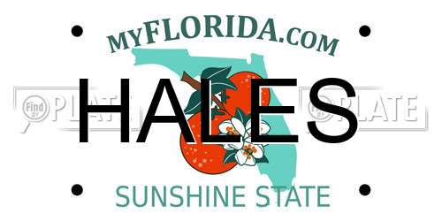 HALES Florida License Plate